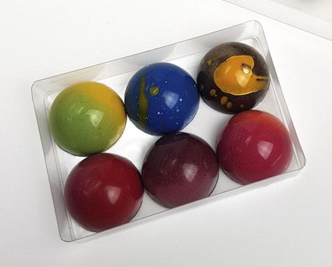 Набор шоколадных конфет  ручной работы  "Космос" 6 шт 