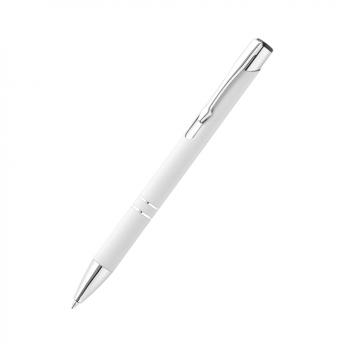 Ручка металлическая Molly софт-тач, белая
