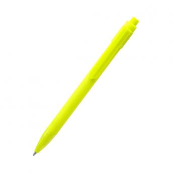 Ручка пластиковая Pit Soft софт-тач, желтая