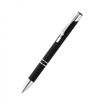 Ручка металлическая Molly софт-тач, черная
