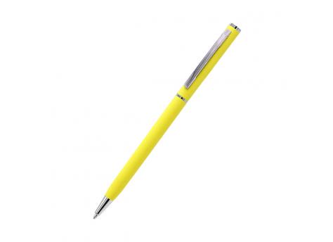 Ручка металлическая Tinny Soft софт-тач, желтая