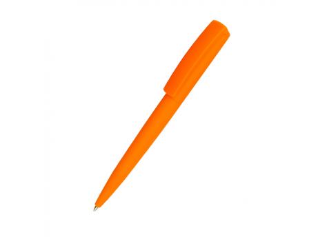 Ручка пластиковая Jangle, софт-тач, оранжевая