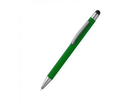 Ручка металлическая Story софт-тач, зеленый