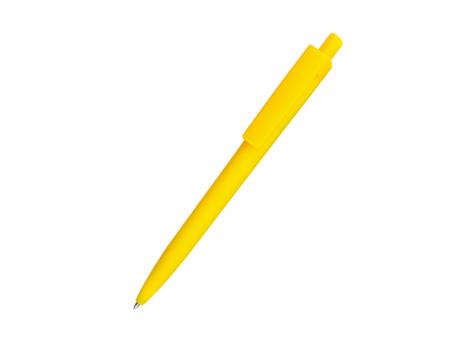 Ручка пластиковая Agata софт-тач, желтая