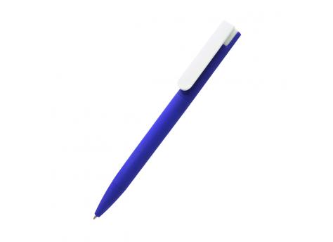 Ручка пластиковая Mira Soft софт-тач, синяя