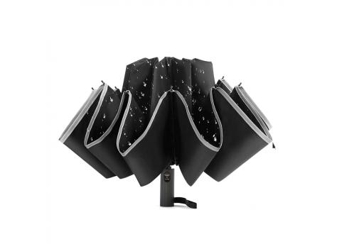 Автоматический противоштормовой складной зонт Flash reverse (с обратным сложением)