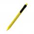 Ручка пластиковая с текстильной вставкой Kan, желтая