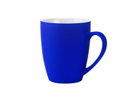 Кружка Elegante, софт-тач, 350мл, темно синий