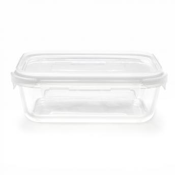 Контейнер Dinner из боросиликатного стекла, герметичный, белый