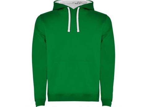 Толстовка URBAN мужская, ЯРКО-ЗЕЛЕНЫЙ/БЕЛЫЙ M