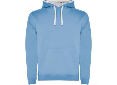 Толстовка URBAN мужская, НЕБЕСНО-ГОЛУБОЙ/БЕЛЫЙ 3XL