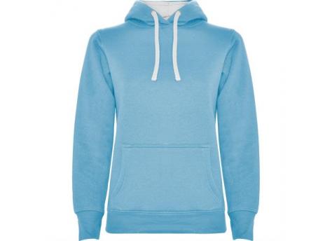 Толстовка URBAN WOMAN женская, НЕБЕСНО-ГОЛУБОЙ/БЕЛЫЙ S