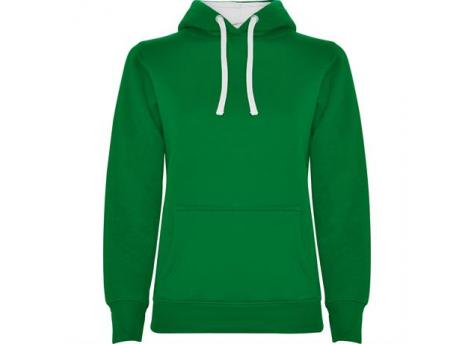 Толстовка URBAN WOMAN женская, ЯРКО-ЗЕЛЕНЫЙ/БЕЛЫЙ M