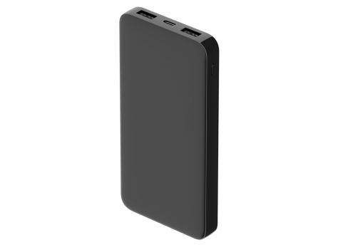 Внешний аккумулятор Polus, 10000 Mah, софт-тач покрытие, черный