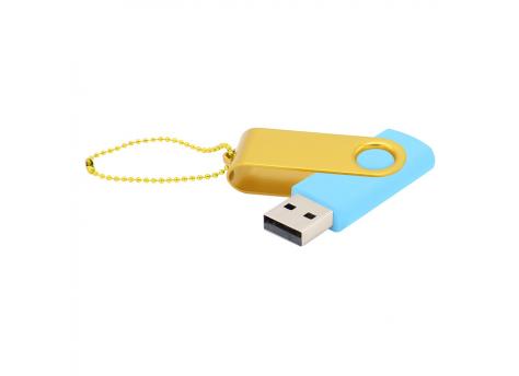 Флешка Designer To Go 2.0 USB 16Gb, голубой/желтый