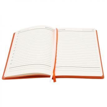 Ежедневник A5 недатированный Gabby в мягком переплёте, оранжевый