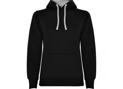 Толстовка URBAN WOMAN женская, ЧЕРНЫЙ/ПЁСТРЫЙ СЕРЫЙ XL