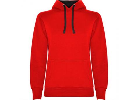 Толстовка URBAN WOMAN женская, КРАСНЫЙ/ЧЕРНЫЙ XL