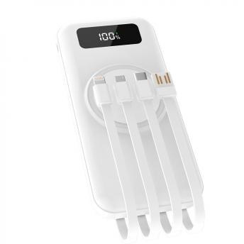 Внешний аккумулятор Authority с беспроводной зарядкой (5W), 10000 mAh, белый