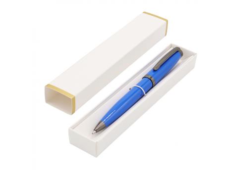 Ручка Betty в коробке Cradle белой с позолотой, синяя
