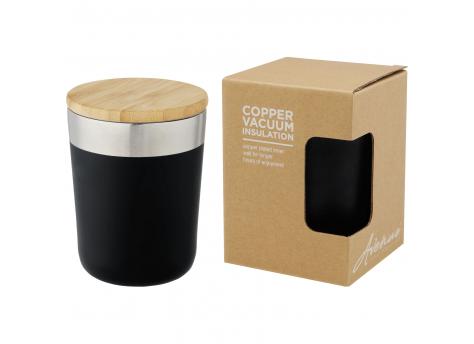 Термостакан Lagan 300 мл из нержавеющей стали с медной вакуумной изоляцией и бамбуковой крышкой NTEU15-329527