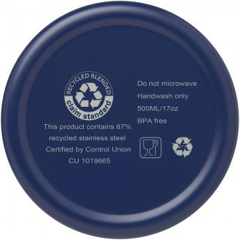 Ваша бутылка из нержавеющей стали из переработки с медной вакуумной изоляцией объемом 500 мл имеет сертификат RCS. NTEU15-499445