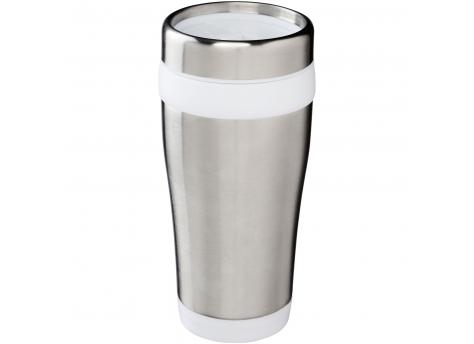 Термостакан Elwood из переработанной нержавеющей стали, сертифицированной по стандарту RCS, объемом 410 мл - Белый NTEU15-529041