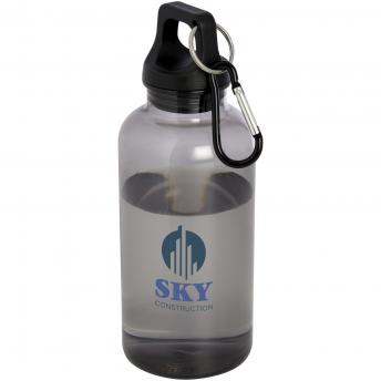 Oregon - это бутылка для воды объемом 400 мл с карабином, изготовленная из переработанных пластиковых материалов с сертификатом. NTEU15-525613