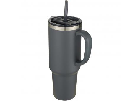 Термокружка Sydney 1200 мл с двойными стенками, медным вакуумным утеплителем и трубочкой, сертифицированная RCS NTEU15-559269