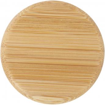 Бутылка из матового содово-известкового стекла объемом 500 мл с бамбуковой крышкой Lume NTEU15-620642