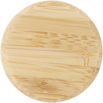 Бутылка из матового содово-известкового стекла объемом 500 мл с бамбуковой крышкой Lume NTEU15-620643