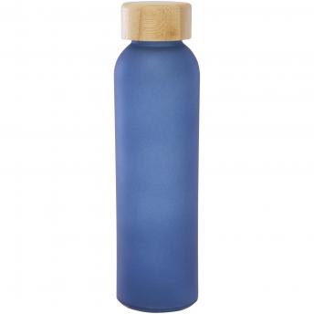 Бутылка из матового содово-известкового стекла объемом 500 мл с бамбуковой крышкой Lume NTEU15-620643