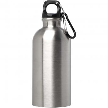 Бутылка для воды из нержавеющей стали объемом 400 мл с одинарной стенкой, сертифицированная "RCS", с карабином, модель "Oregon". NTEU15-619511