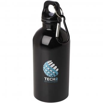 Бутылка для воды из нержавеющей стали объемом 400 мл с одинарной стенкой, сертифицированная "RCS", с карабином, модель "Oregon". NTEU15-619512