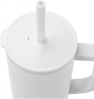 Термокружка Brady объемом 900 мл с силиконовой соломинкой, белая NTEU15-646058