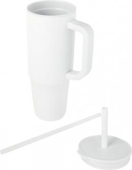 Термокружка Brady объемом 900 мл с силиконовой соломинкой, белая NTEU15-646058