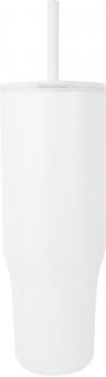 Термокружка Brady объемом 900 мл с силиконовой соломинкой, белая NTEU15-646058