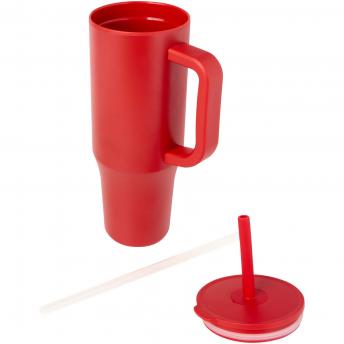 Термокружка Brady объемом 900 мл с силиконовой соломинкой, красная NTEU15-646059