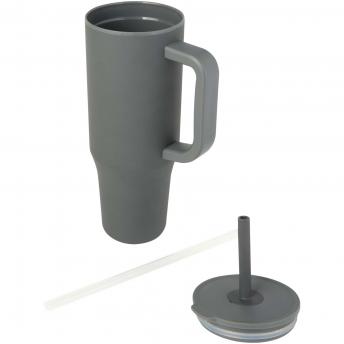 Термокружка Brady объемом 900 мл с силиконовой соломинкой, серая NTEU15-646063