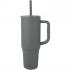 Термокружка Brady объемом 900 мл с силиконовой соломинкой, серая NTEU15-646063