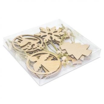 Набор деревянных рождественских украшений  NTEU3-449173