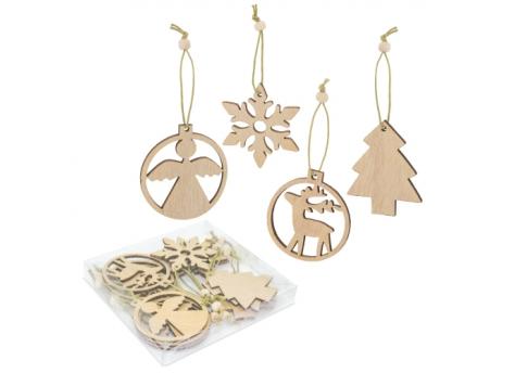 Набор деревянных рождественских украшений  NTEU3-449173