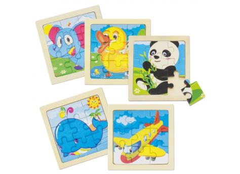 Набор из 5 деревянных пазлов "Junior" NTEU3-448979