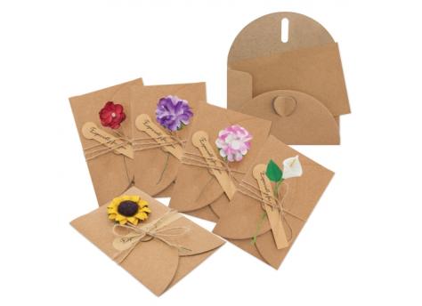 Винтажные открытки с сушеными цветами (набор из 10 штук) NTEU3-449040