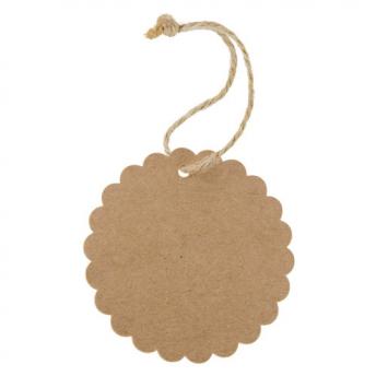 Этикетка из крафт-бумаги с фигурным краем "BETSY" NTEU3-251620