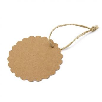 Этикетка из крафт-бумаги с фигурным краем "BETSY" NTEU3-251620