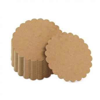 Этикетка из крафт-бумаги с фигурным краем "BETSY" NTEU3-251620