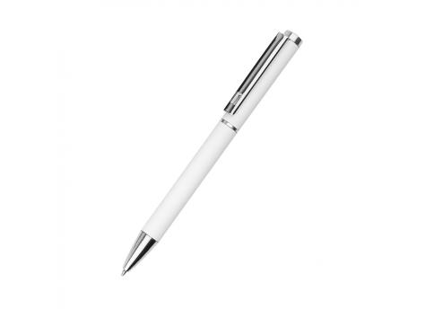 Ручка металлическая Titan софт-тач, белая-S