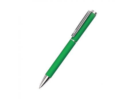 Ручка металлическая Titan софт-тач, зеленая-S