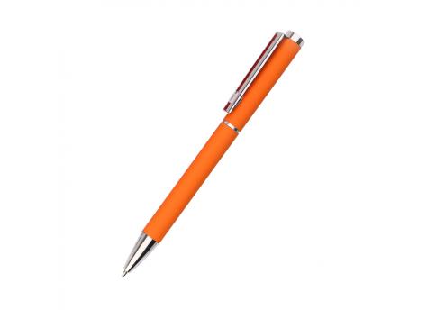 Ручка металлическая Titan софт-тач, оранжевая-S